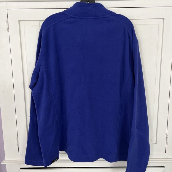 Lands' End Men's Fleece Jacket XL Blue Half Zip Pullover - Picture 4 of 6